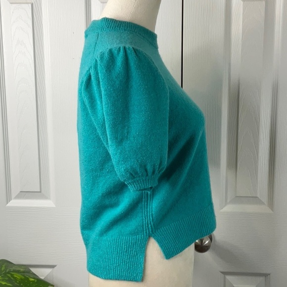 FRENCH CONNECTION Vhari Ribbed Short
Sleeve Sweater Size S - Picture 5 of 11